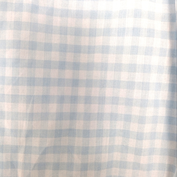 Izod Light Blue Checkered Casual Button Down Shirt - Picture 9 of 12